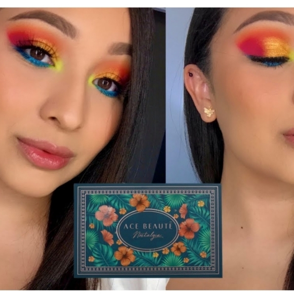 Ace Beaute Nostalgia 15 Colors Makeup Eyeshadow Palette Matte Glitter Metallic - Picture 3 of 8